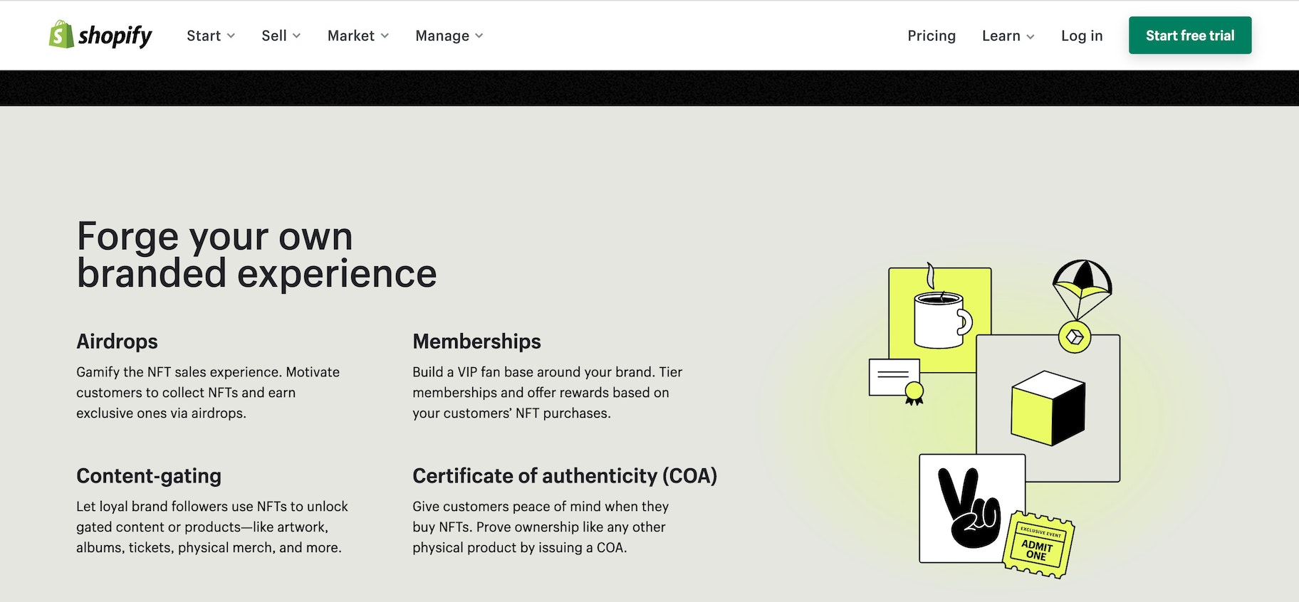 在Shopify上出售NFT