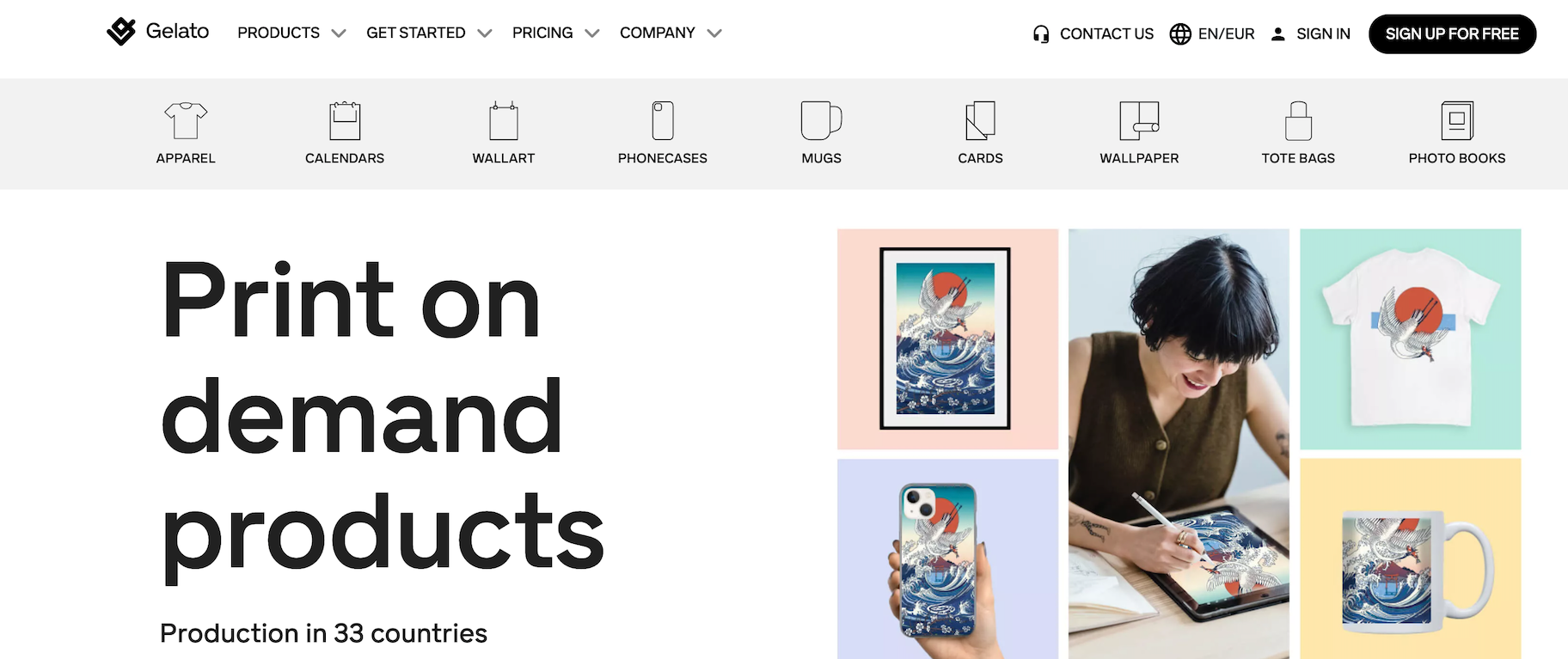 Gelator print on demand provider for books