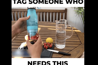 考虑用视频来推销这种输液水瓶