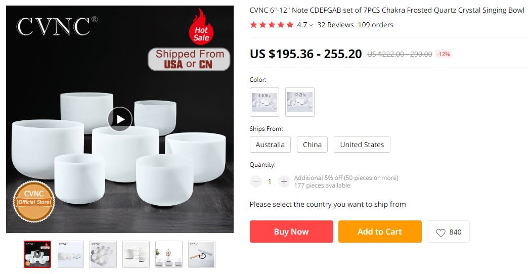 这款水晶歌唱碗进入了健康和保健利基市场,是2020年销售的好产品