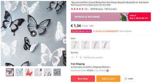 Sell home decor products like these decals