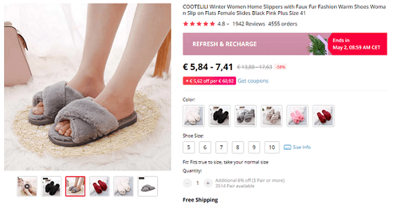 House slippers are great products to dropship now