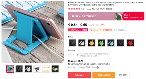 Phone holders are great products to dropship now