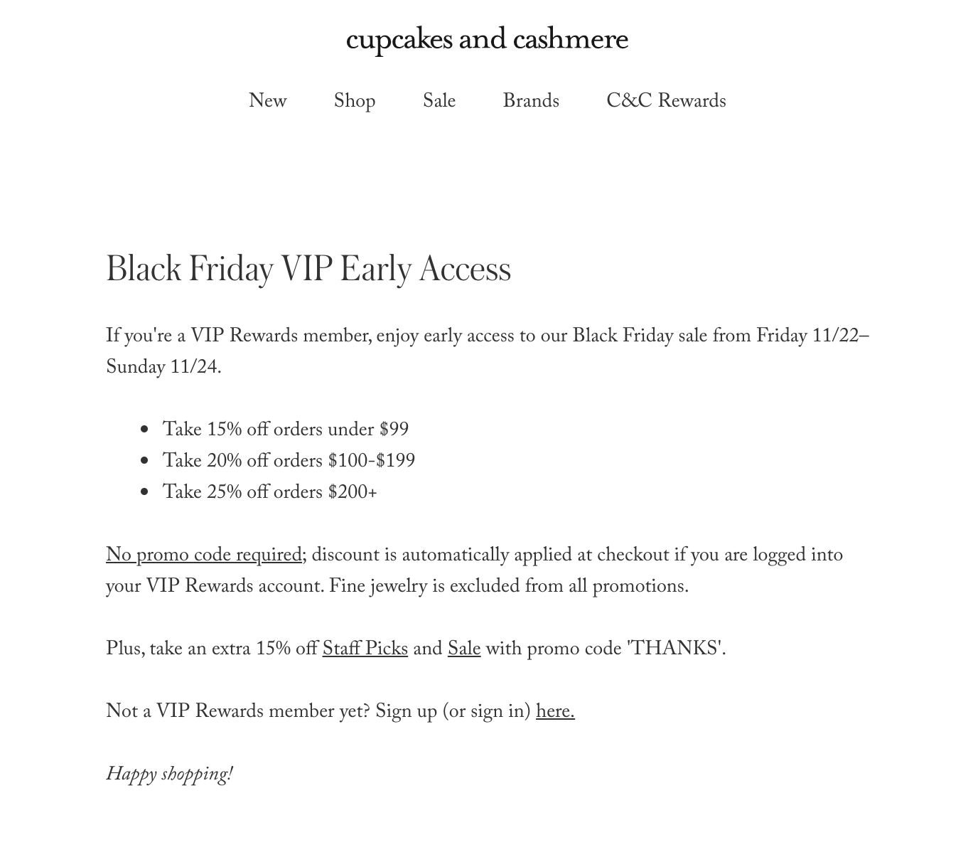 黑色星期五VIP促销