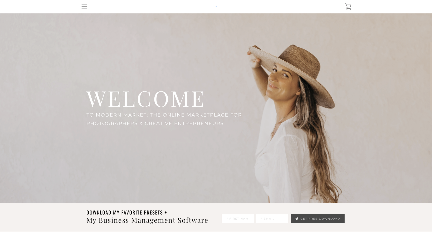 小企业网站的例子:现代市场