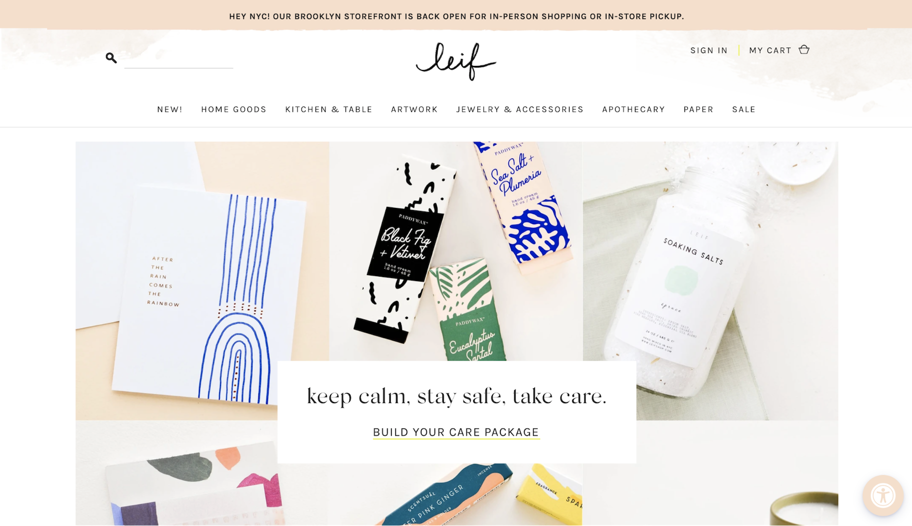 小型企业网站示例:Leif