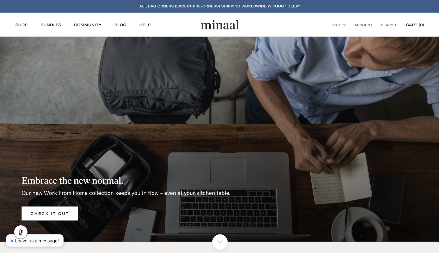 小型企业网站示例:Minaal