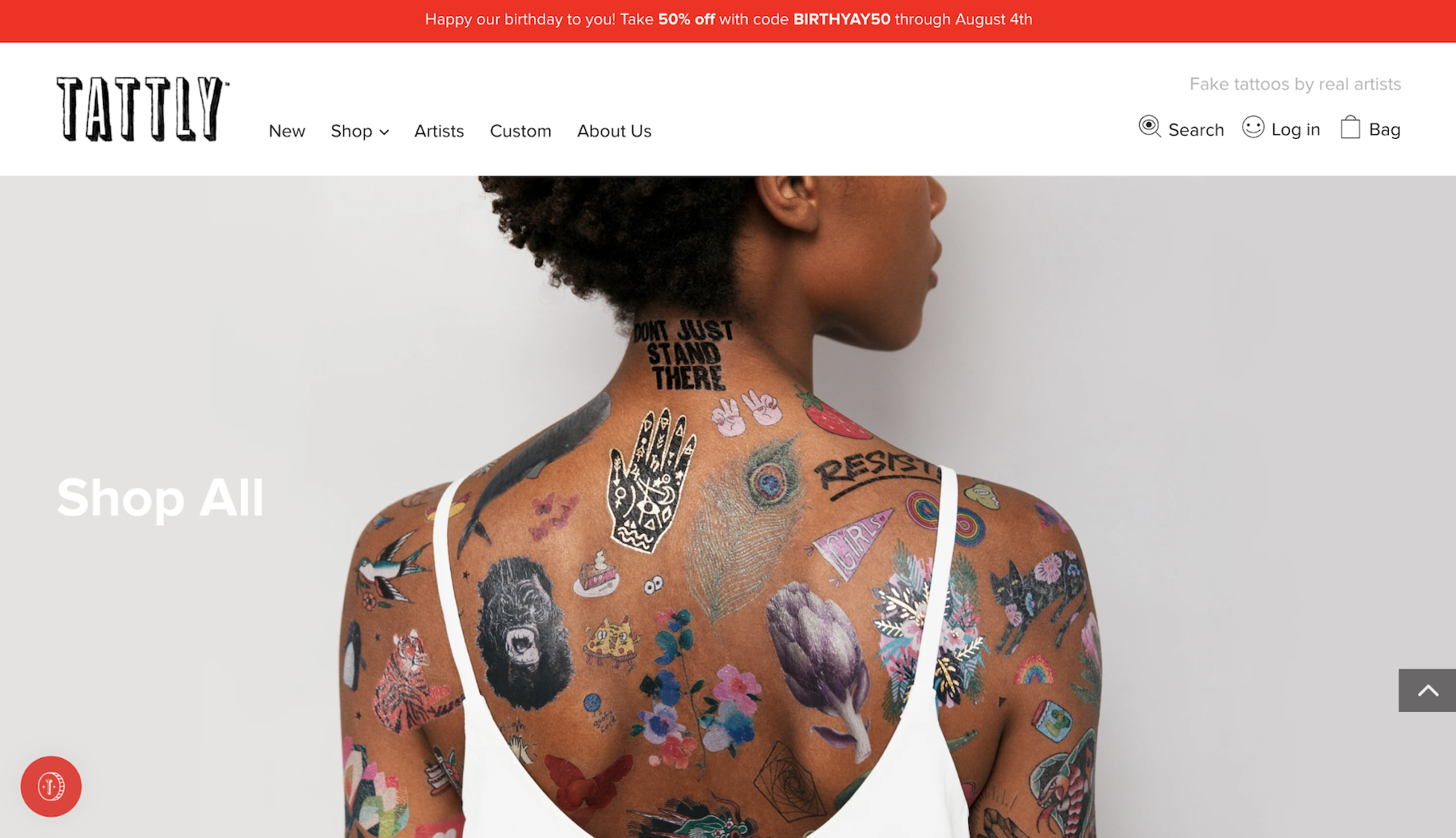 小型企业网站示例:Tattly