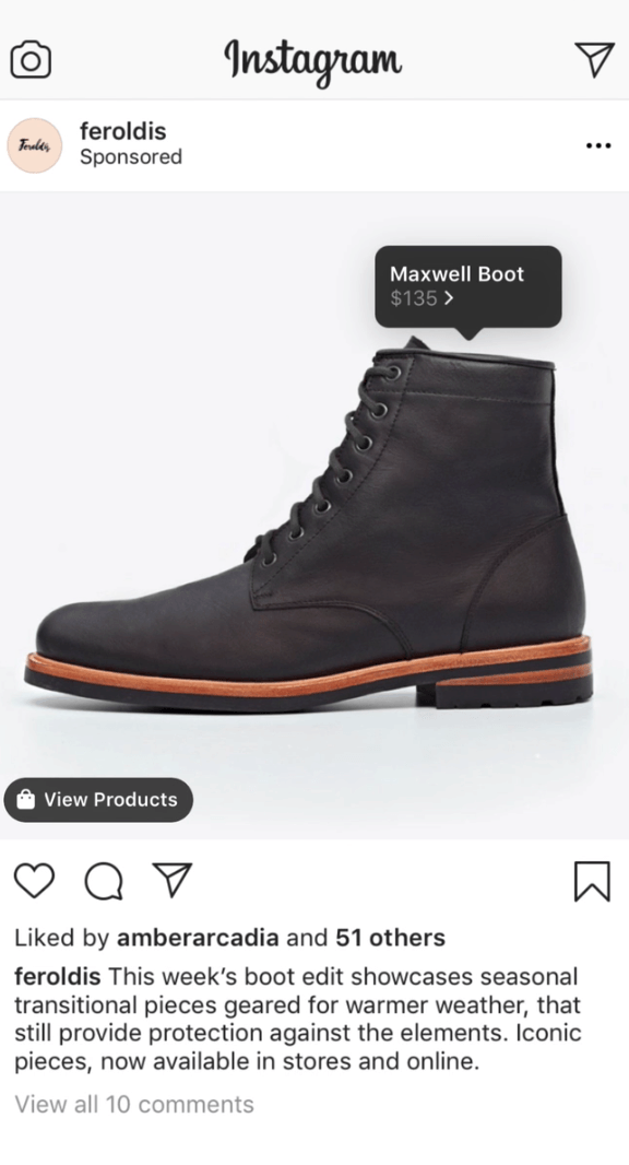 Instagram shopping ads