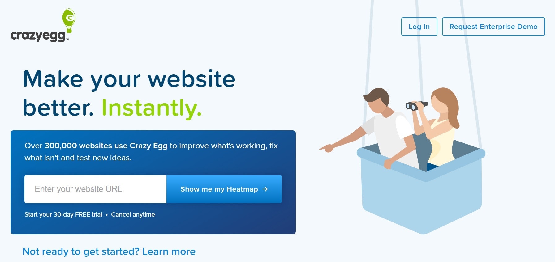 Crazyegg登陆页面