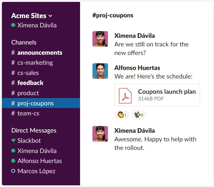 远程团队的Slack