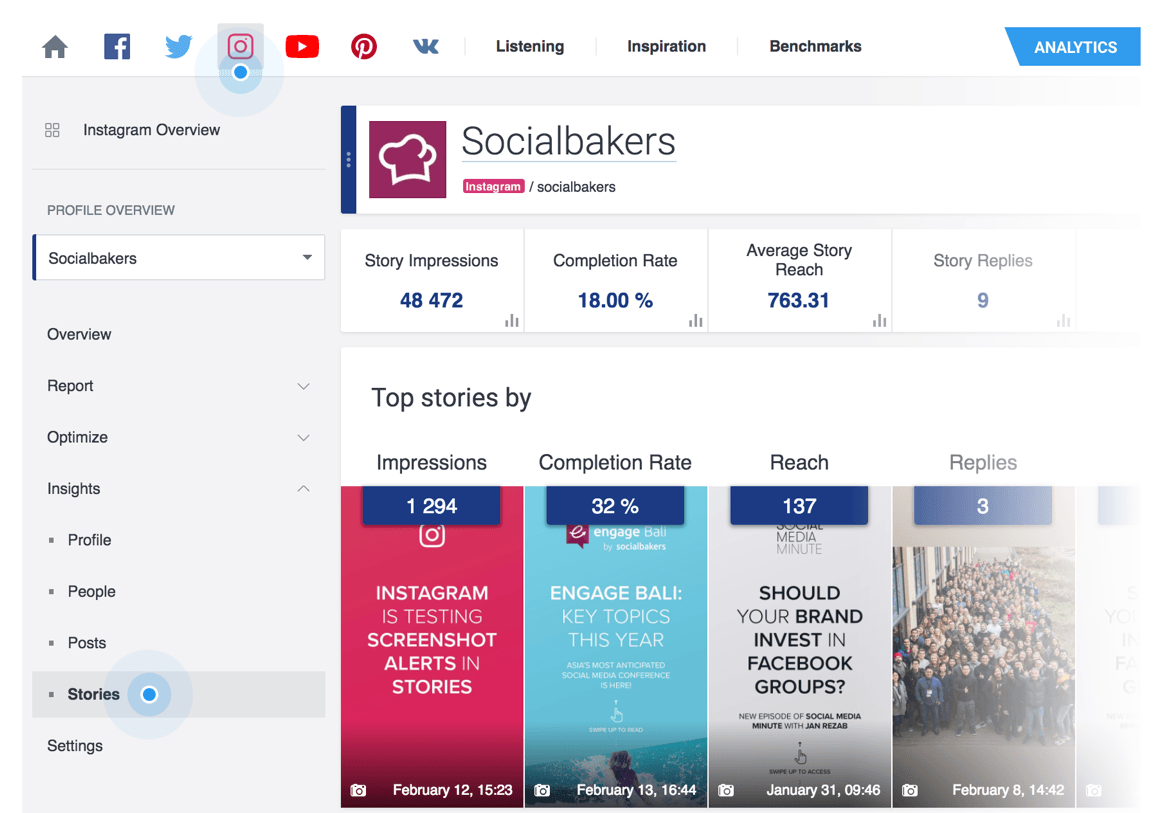 Socialbakers免费分析instagram
