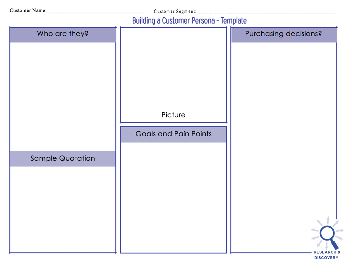 研究和发现客户资料模板