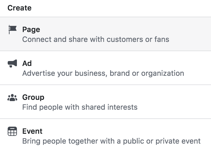 dedicated Facebook page