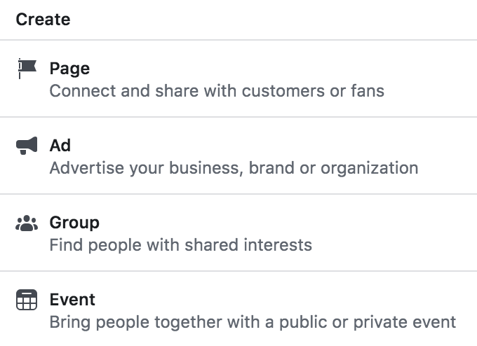 set up Facebook group