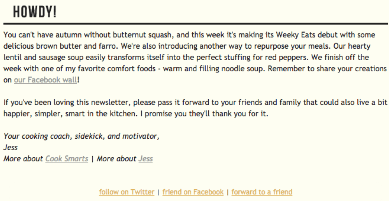 creative email newsletter