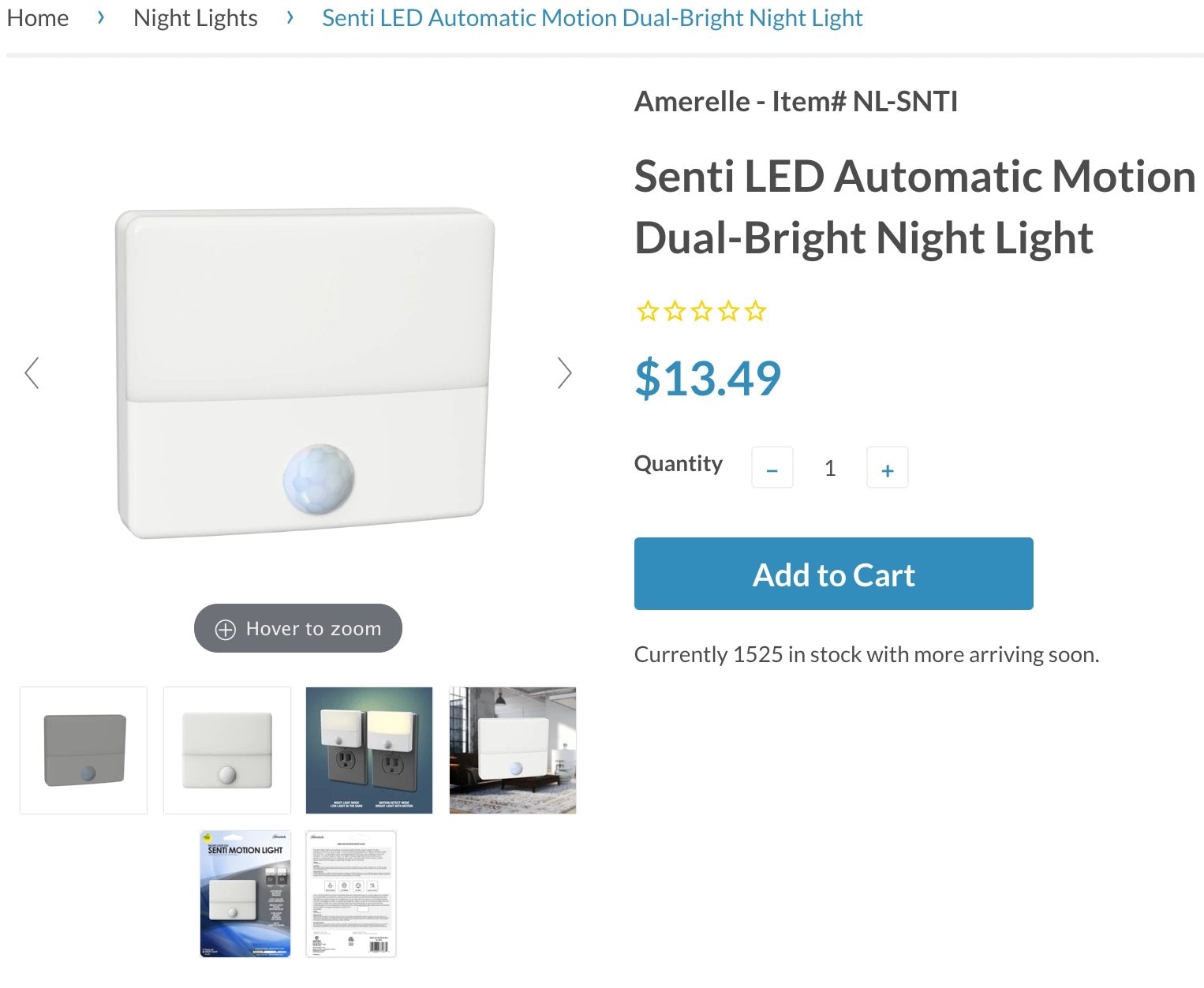 a screenshot of a LED night light