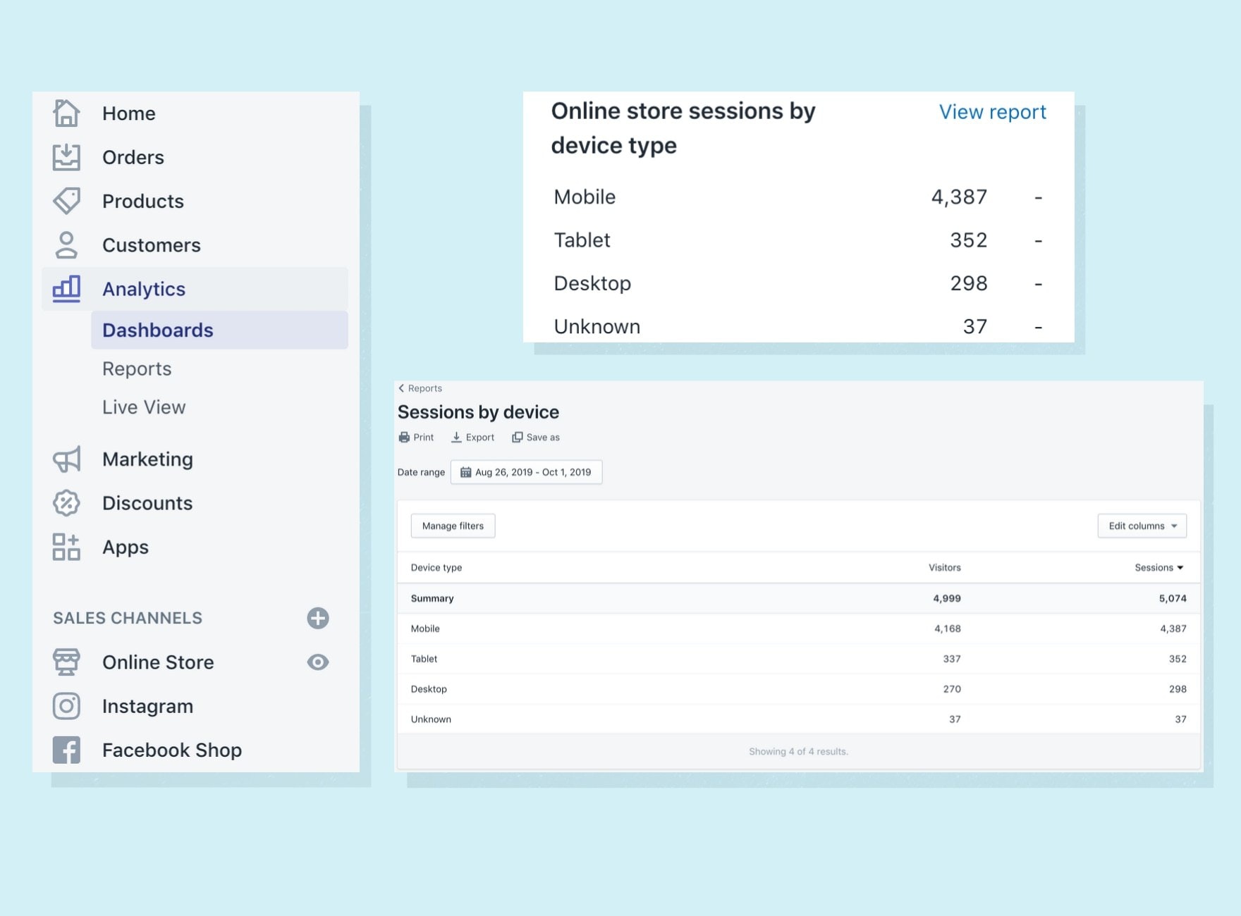 不同设备显示在线会话的不同截图