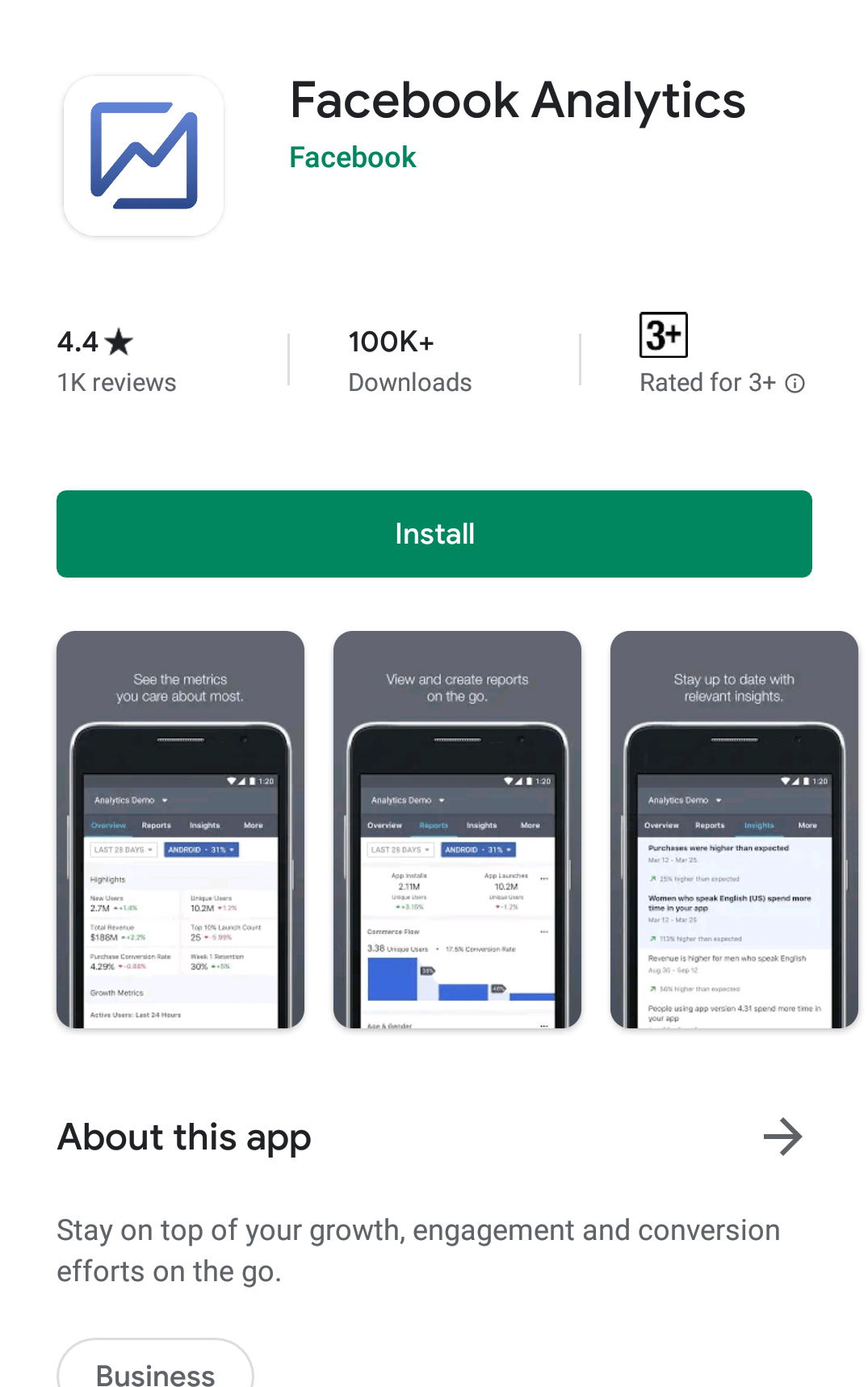 Facebook分析手机应用
