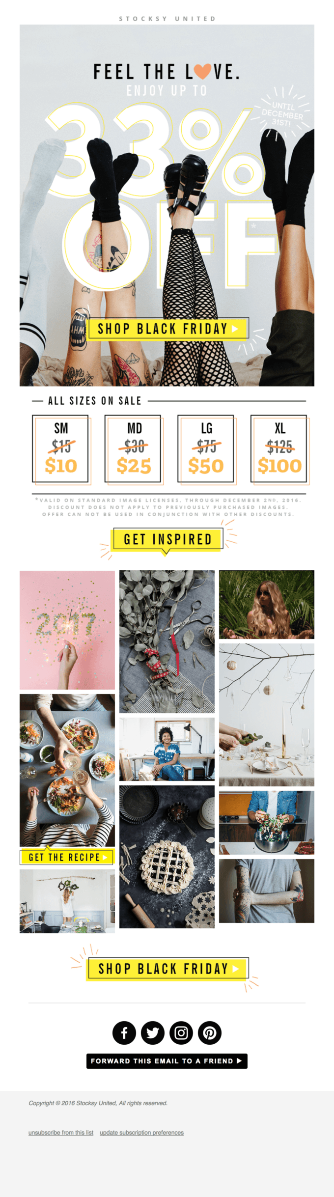 Stocksy United’s Black Friday email