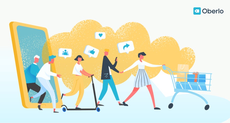 Cover image of social media marketing article on oberlo.com