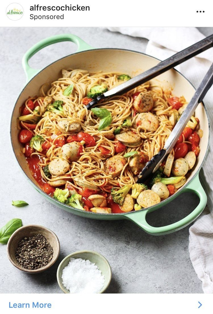 截图of Alfresco Chicken instagram