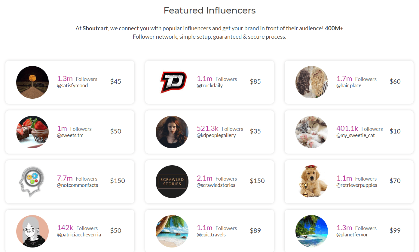 Instagram上的大喊应用