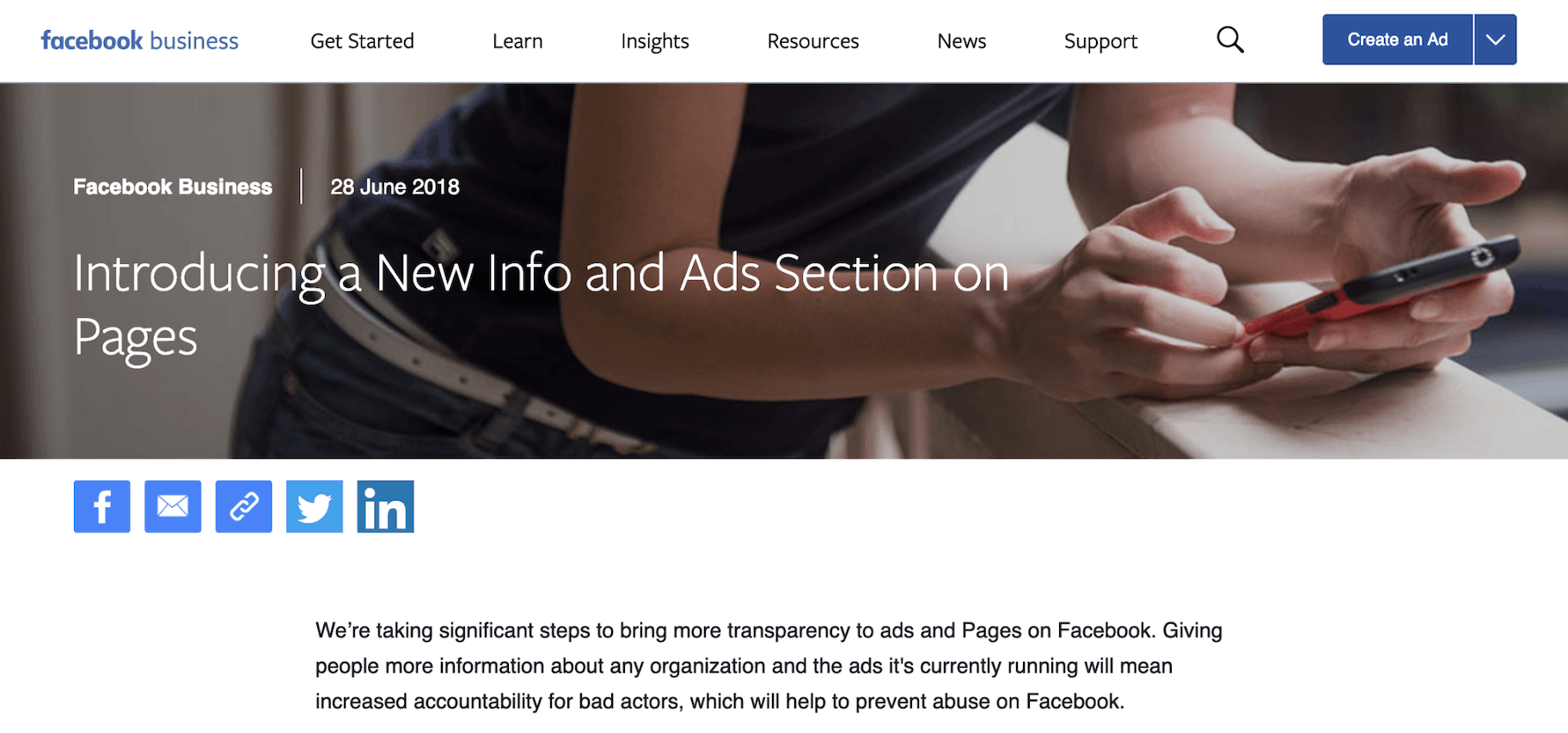 Facebook信息和广告