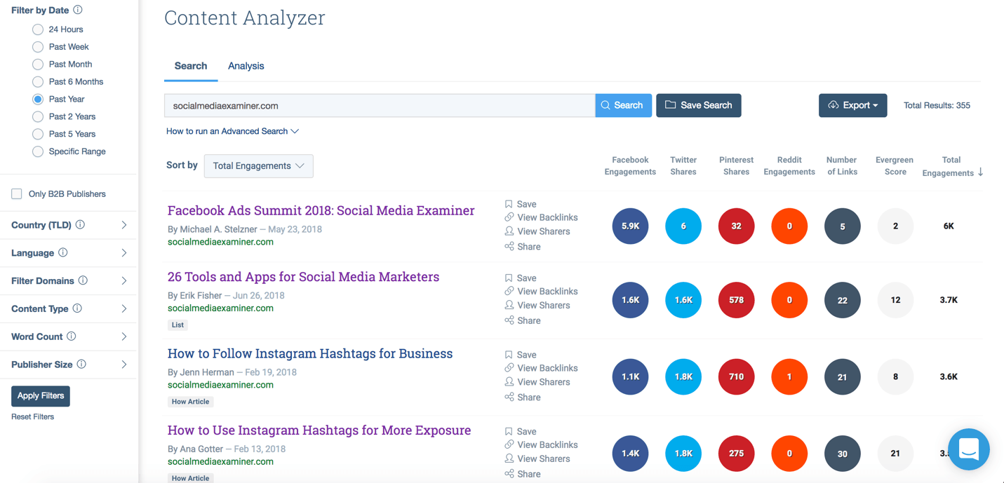 use buzzsumo to see popular posts