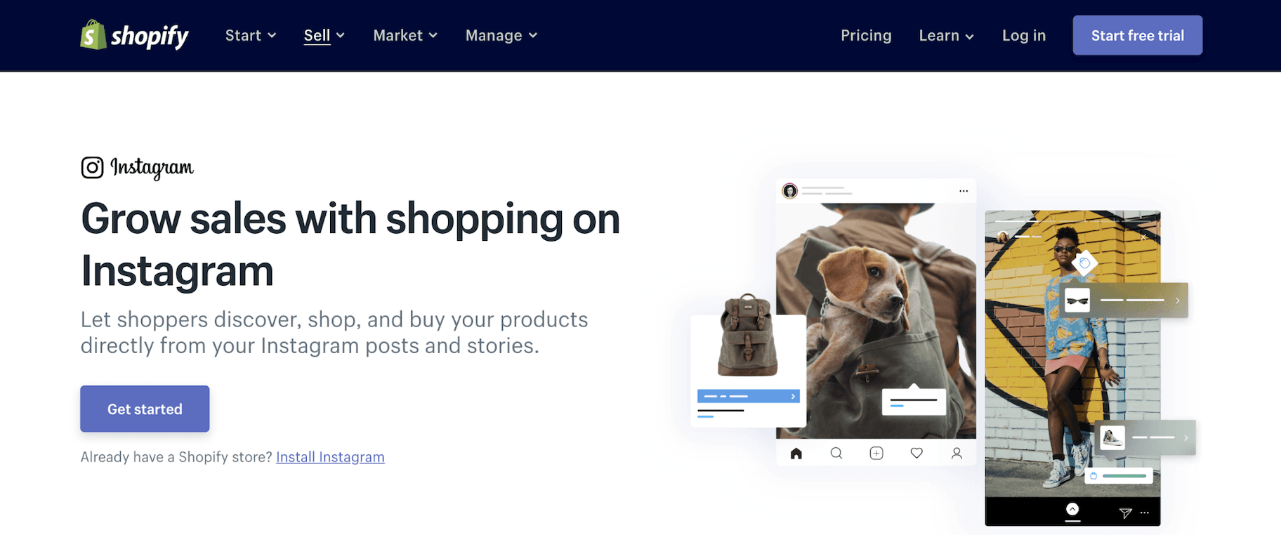 Shopify Instagram商店