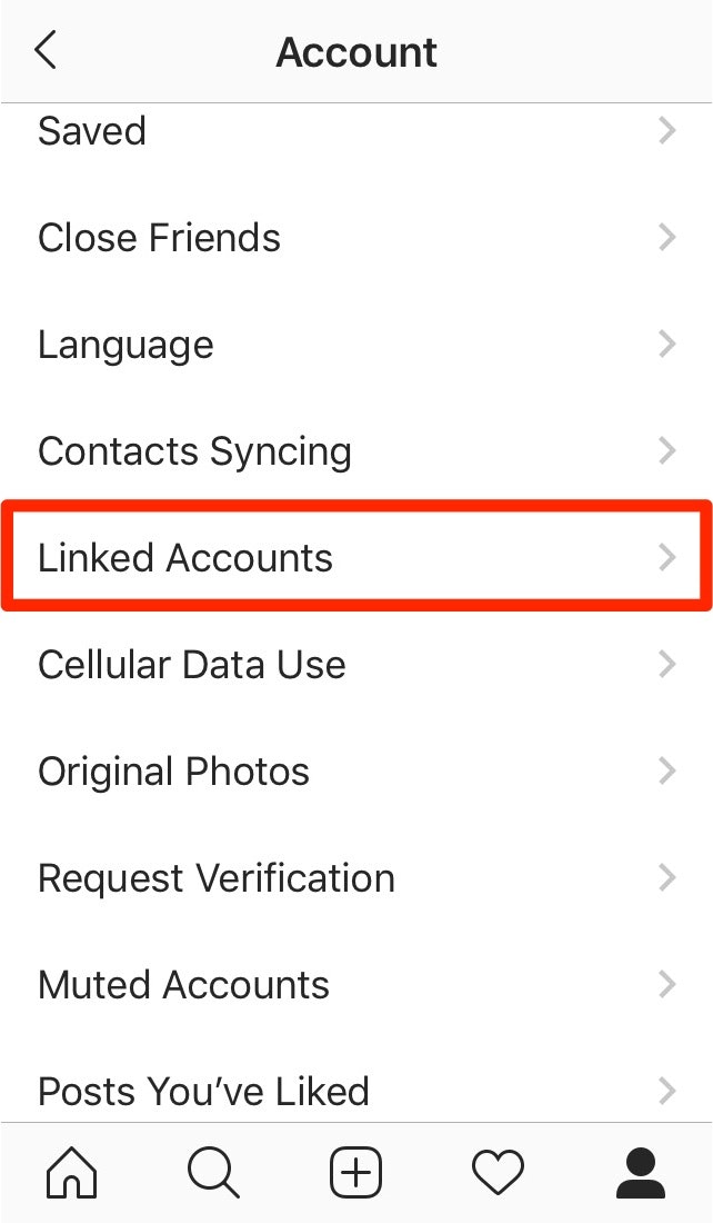 链接的Instagram账号