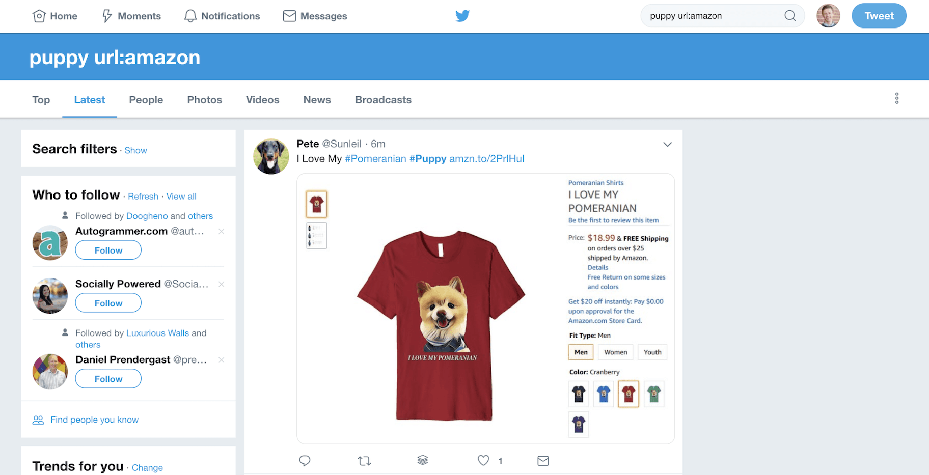 推特搜索运营商