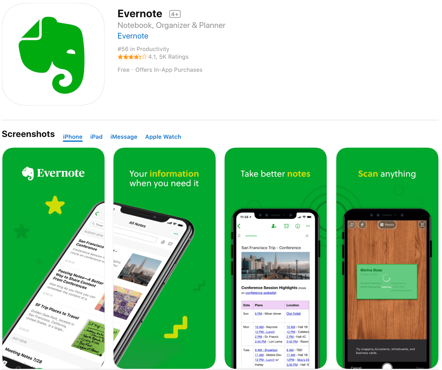 营销应用Evernote