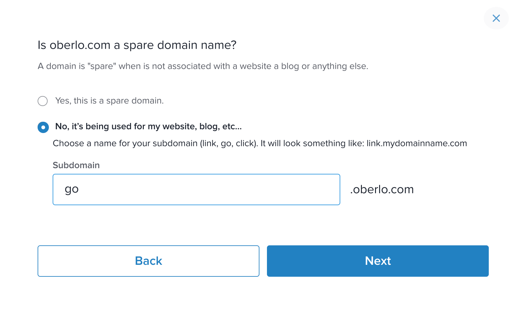 重新创建短域名