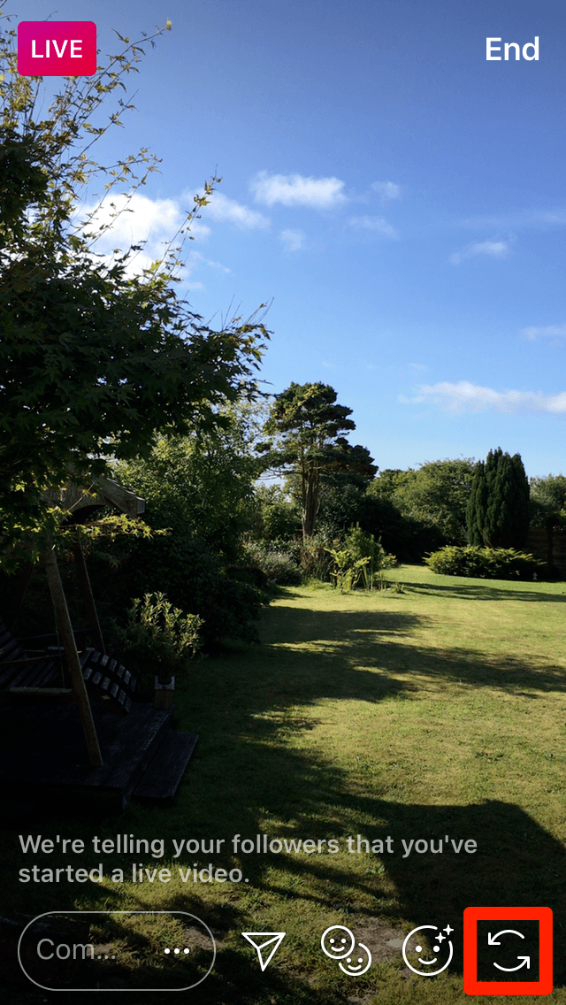 Instagram实时摄像头视图