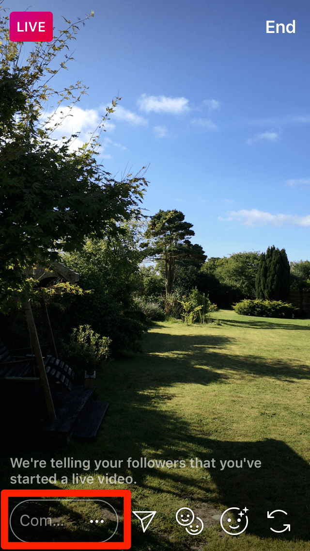 Instagram实时评论