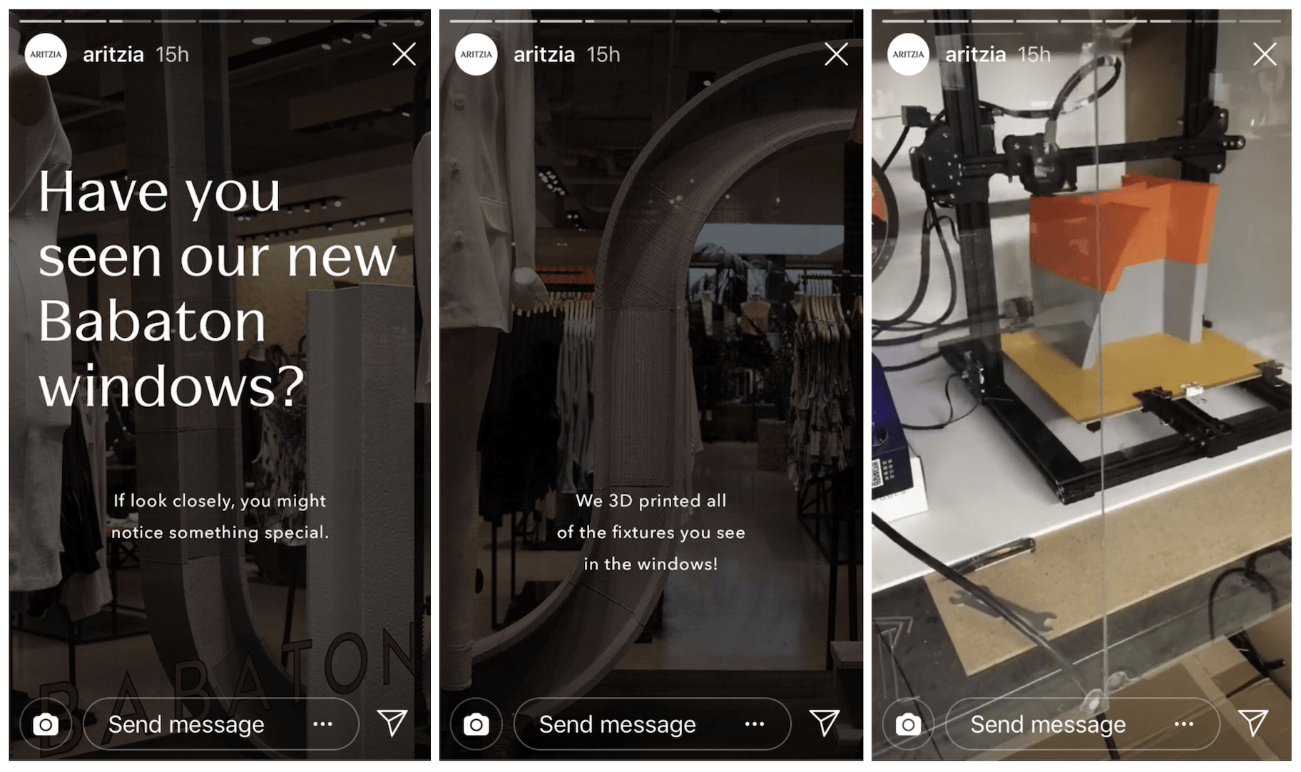 Artizia Instagram Stories