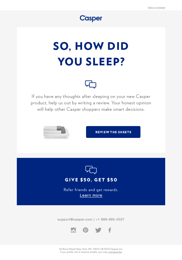 Casper Email Template