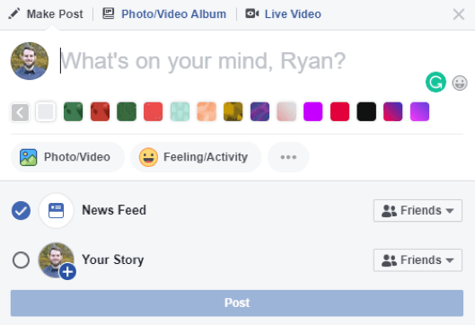 facebook personal profile