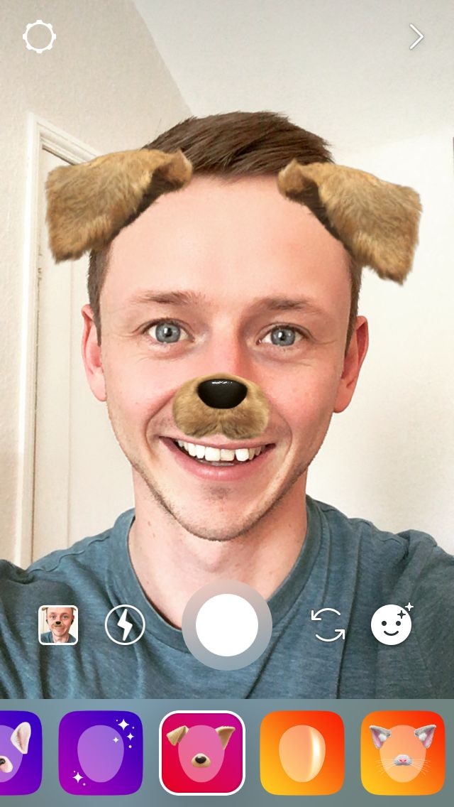 Instagram Stories面部滤镜