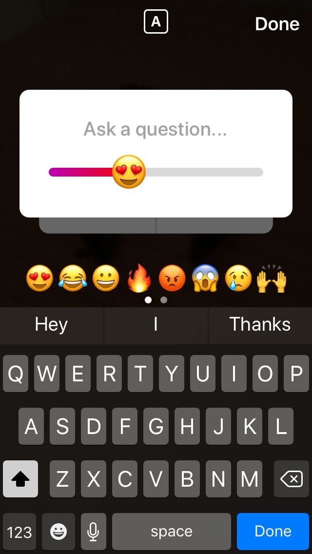 Instagram Stories滑块投票