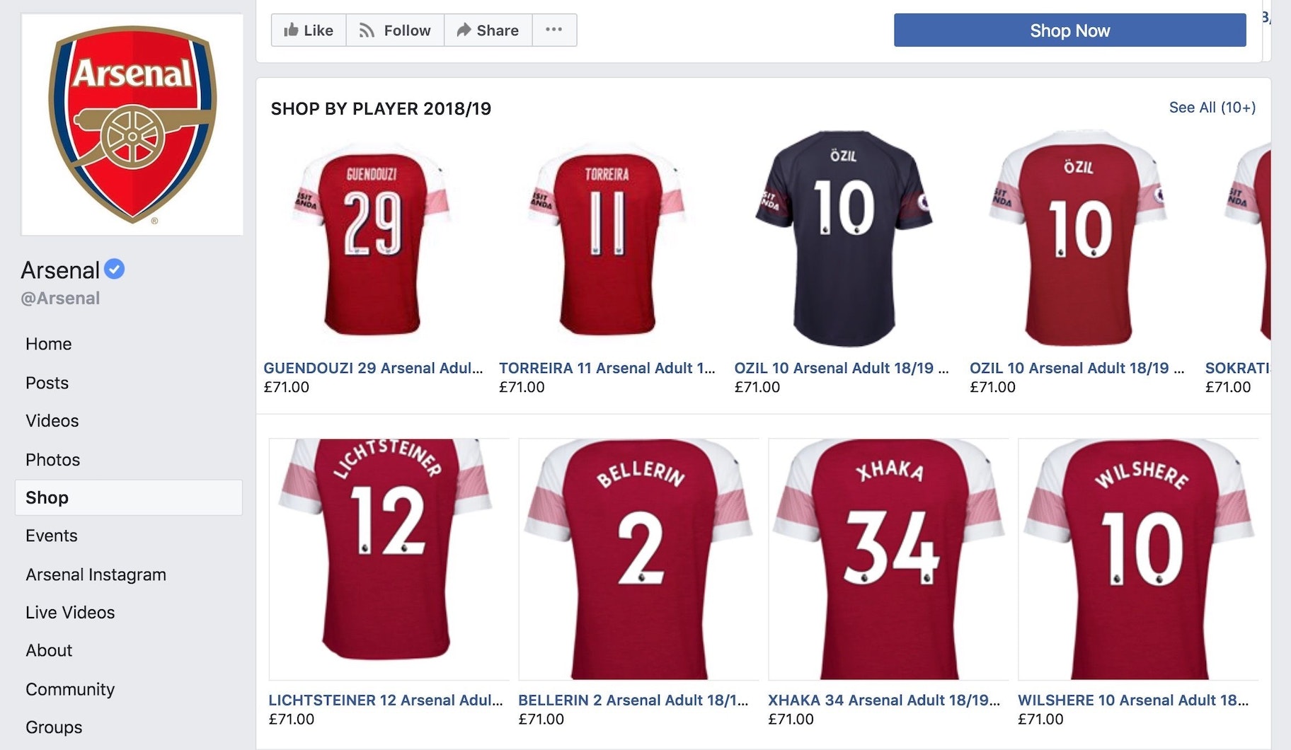 原生Facebook商店