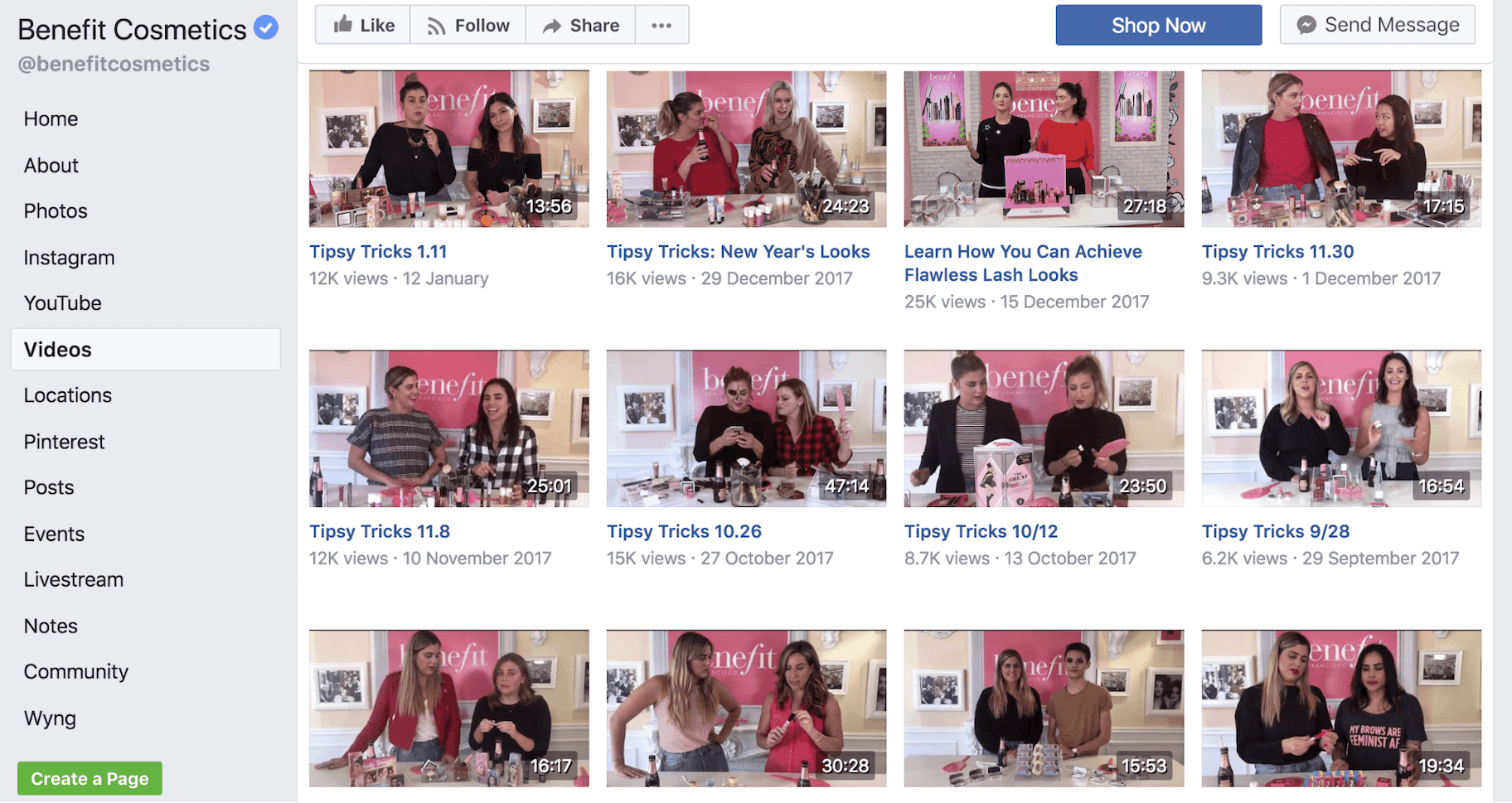 Facebook直播视频系列