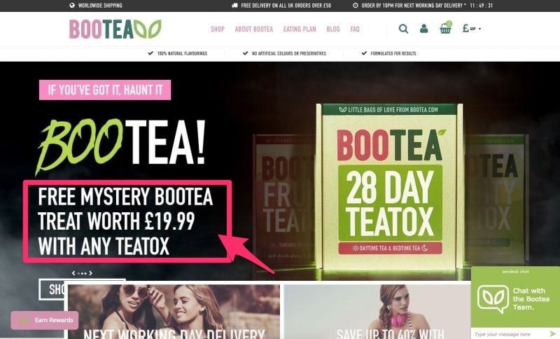 BooTea Free Gift