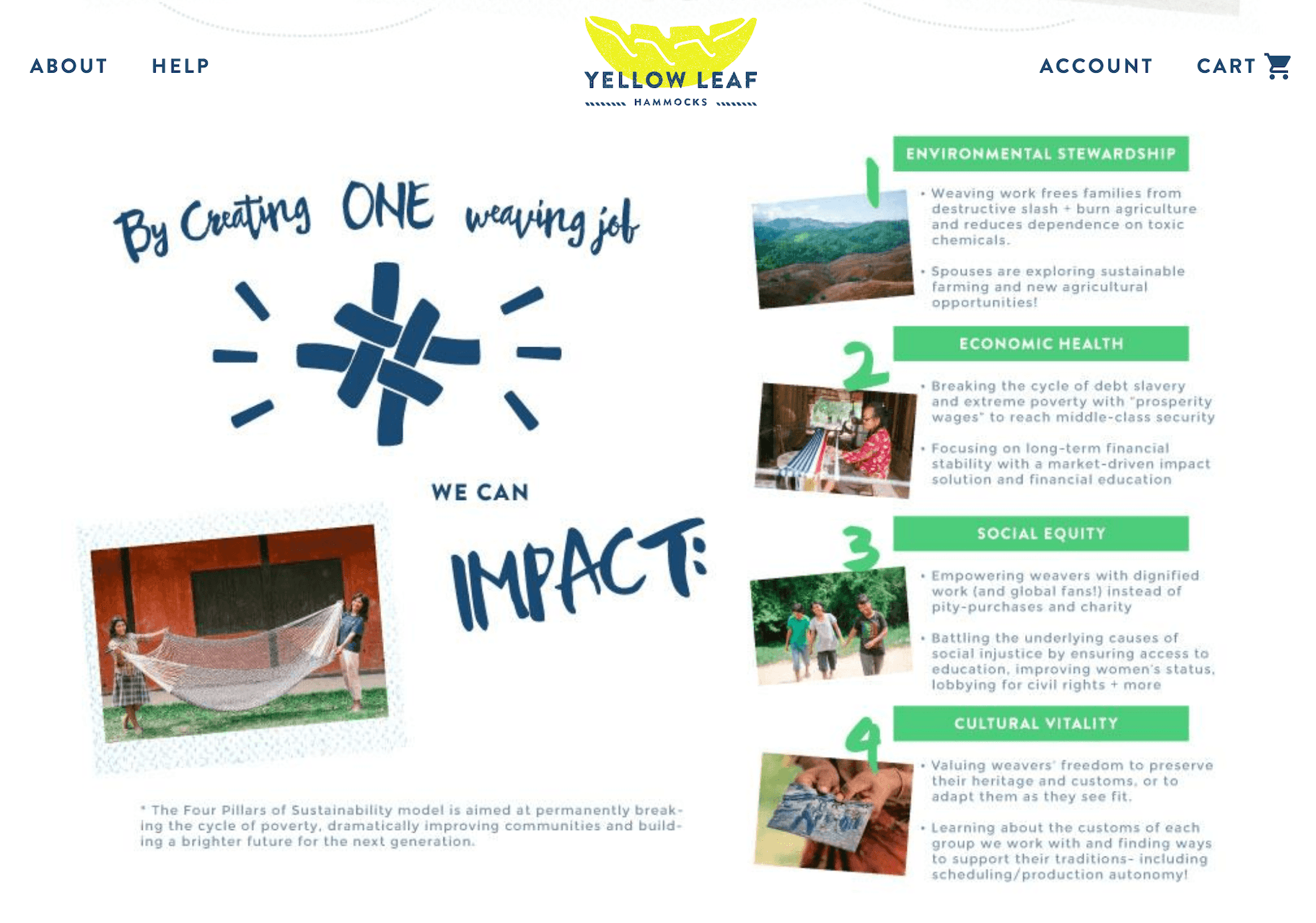 Yellow Leaf Hammock Positive Impact