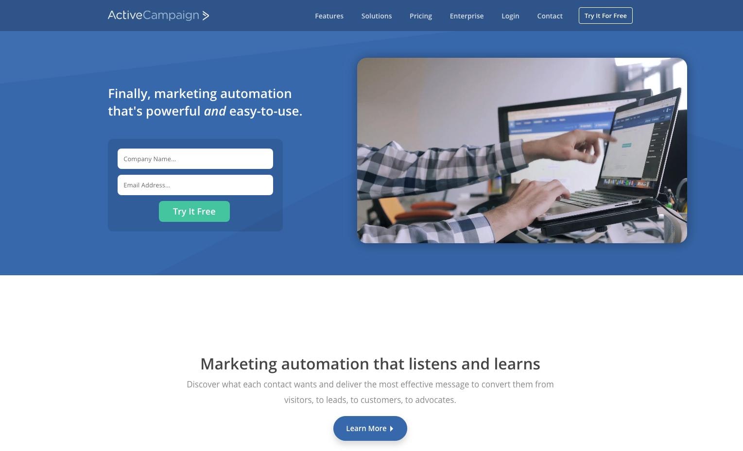 Top email marketing platform: ActiveCampaign