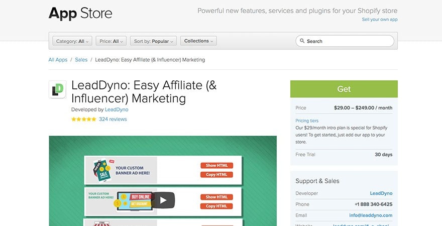 LeadDyno: Shopify会员营销应用程序