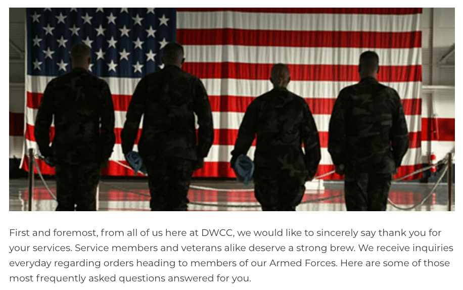 来自死亡之愿咖啡的军事欣赏