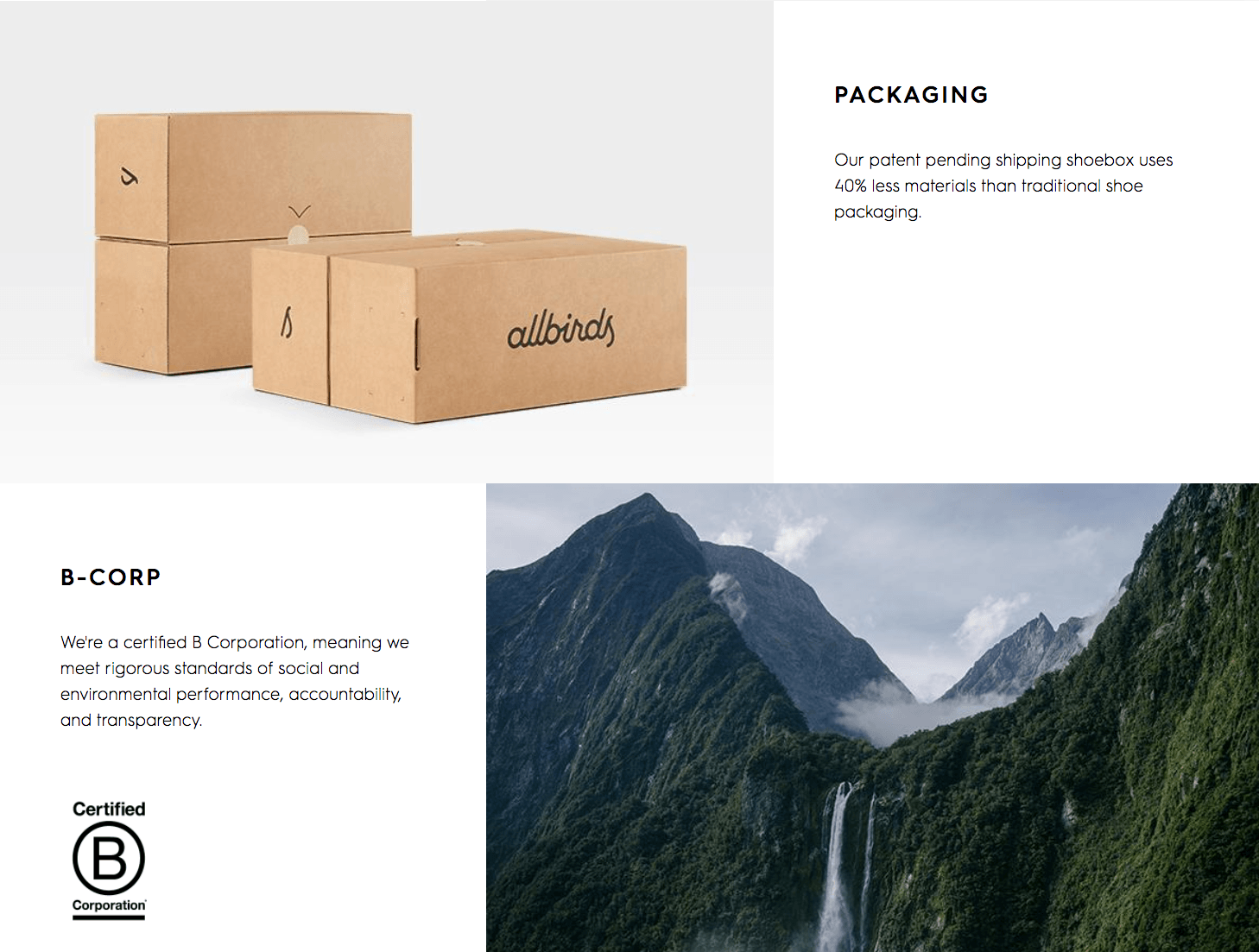 Allbirds的可持续包装