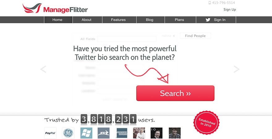Twitter -管理Flitter